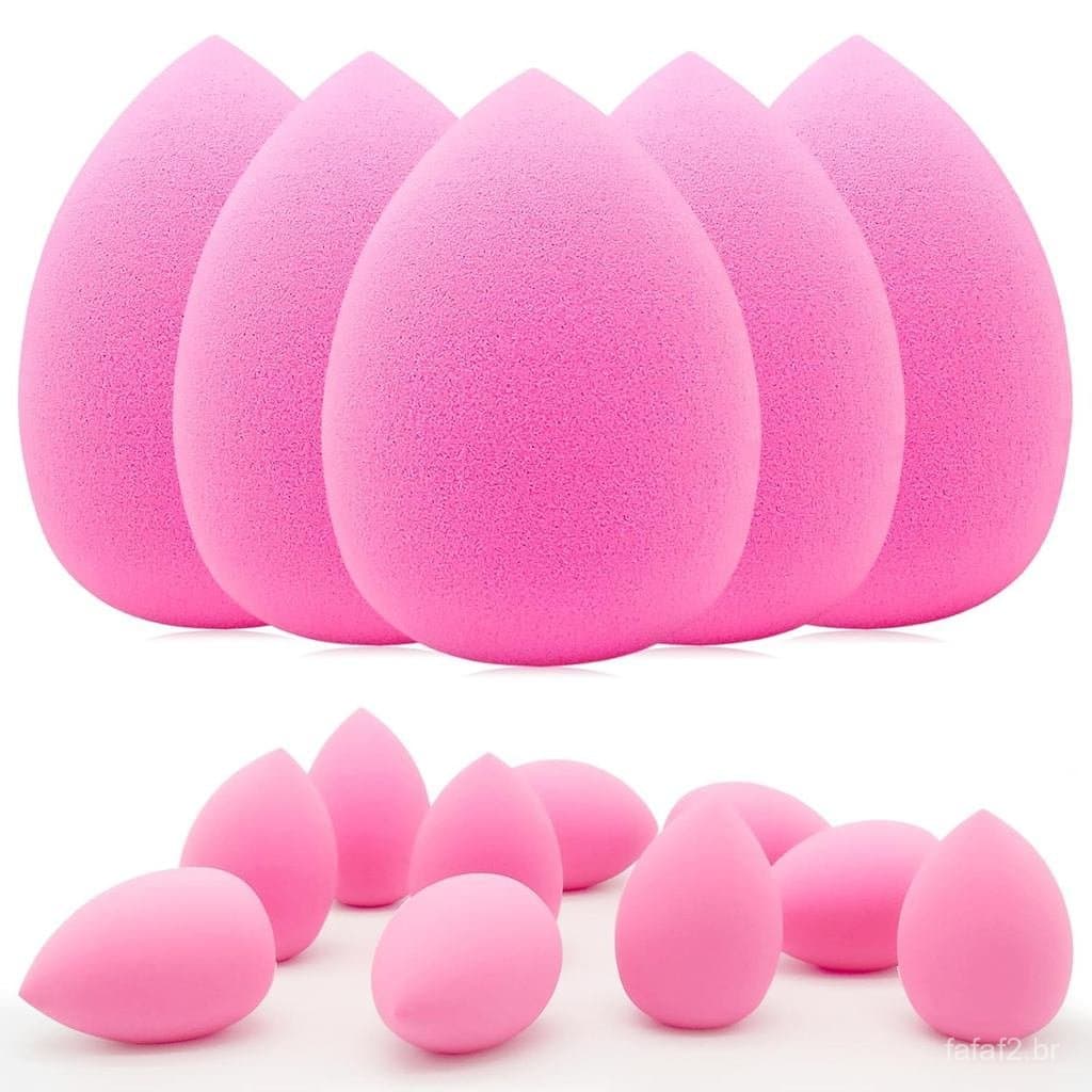 Conjunto de 12 Esponjas de Maquiagem Profissionais, Sem Látex, Macias e Sem Falhas, Esponjas para Aplicação de Maquiagem