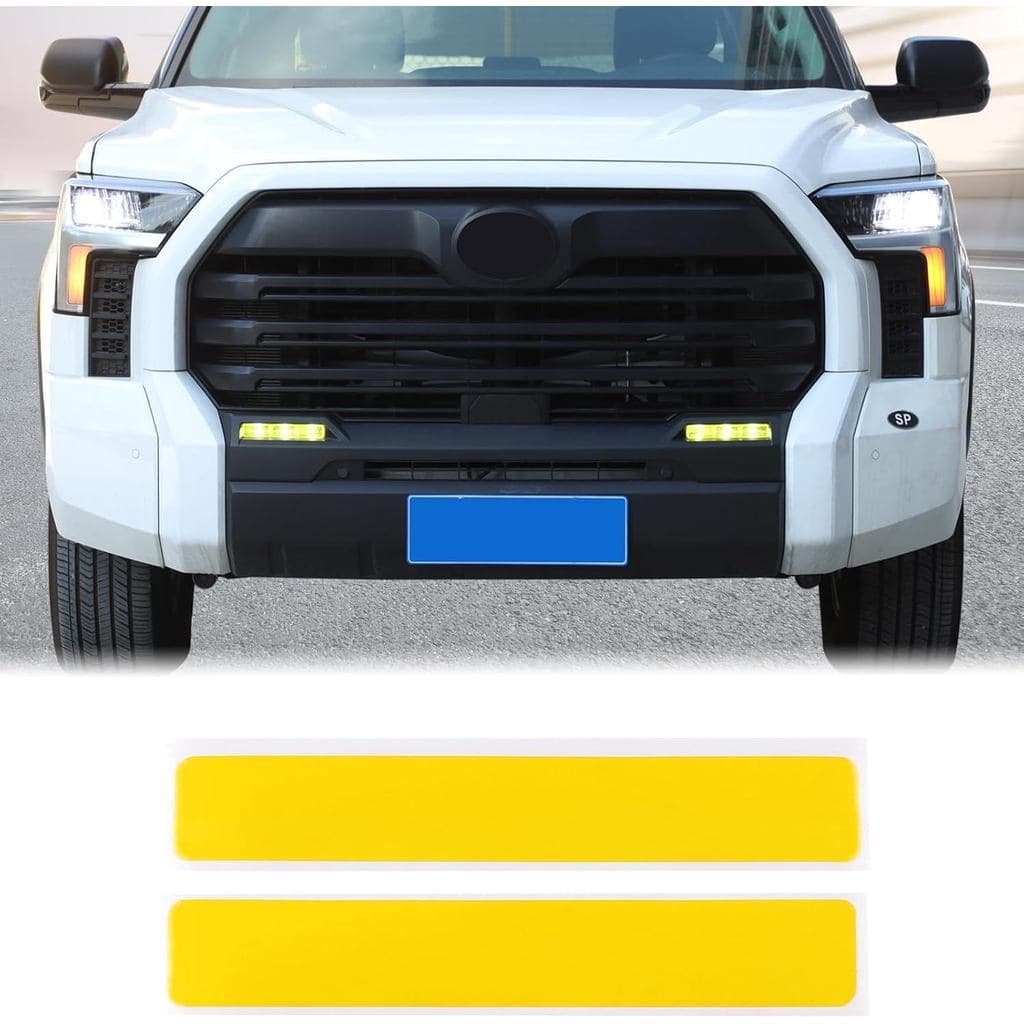 Película de Vinil Pré-Cortada para Faróis de Neblina Dianteiros Aunginsy Compatível com Toyota Tundra 2022-2026, Adesivo