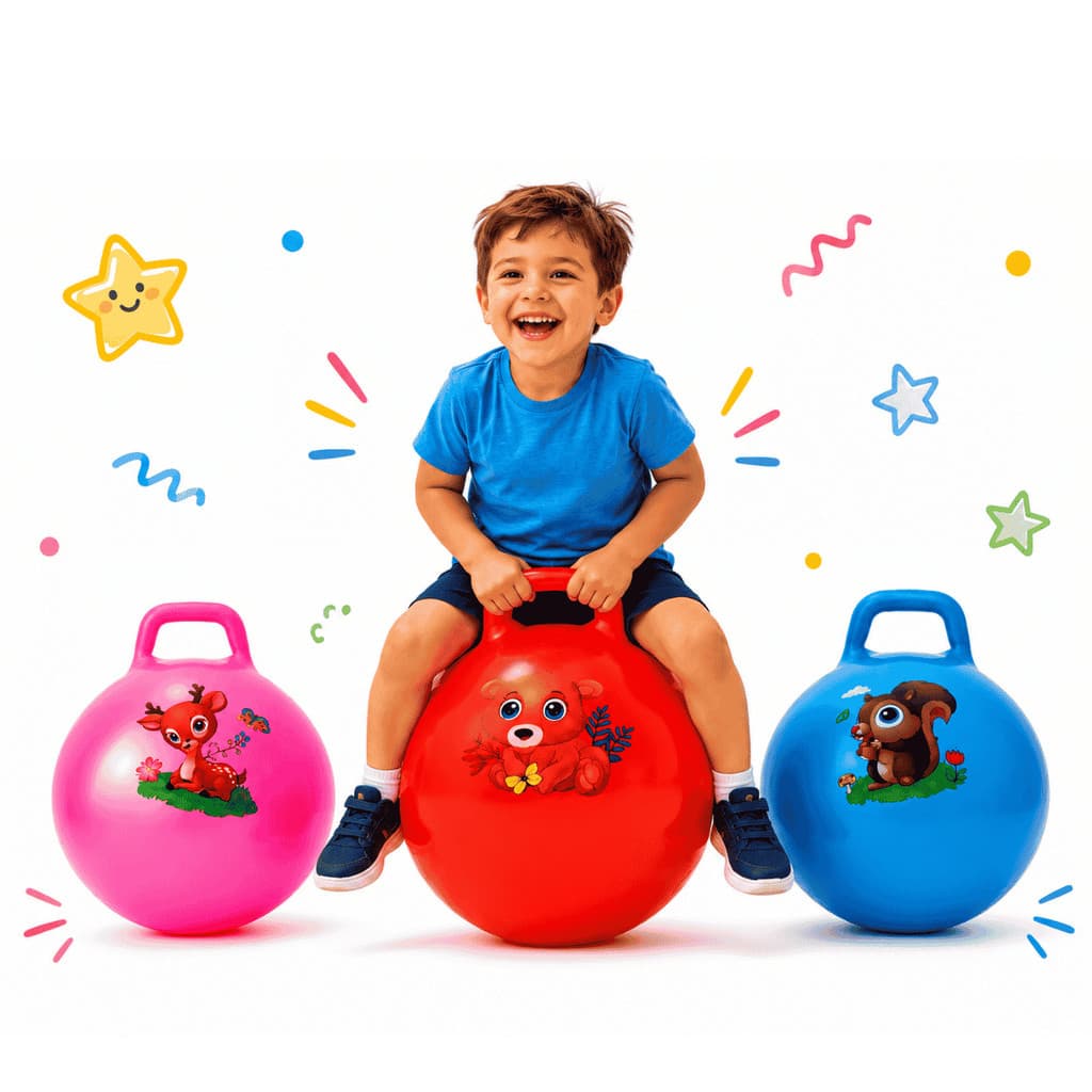 Bola Upa Upa Pula Pula Infantil Inflável 45cm Várias Cores