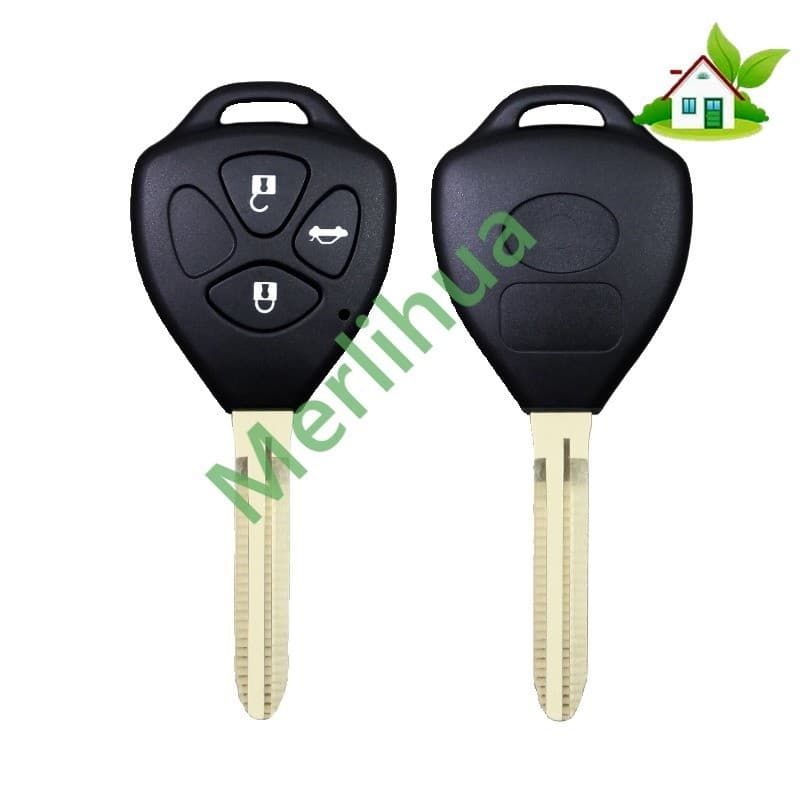 Para Toyota Camry Corolla Vios Reiz RAV4 Placa Reta Controle Remoto Chave Escudo Substituição