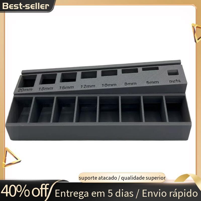 Bandeja De Armazenamento De Parafusos Organizador M3 Com 7 Slots De Medição , Ideal Para Ferragens E Gerenciamento De Pe
