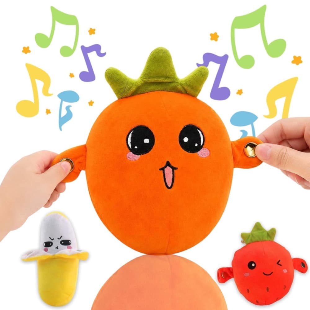 Brinquedo Musical De Pelúcia De Banana , Interativo Com Som , Detecção De Frutas , Jogo De Festa , Decoração De Mesa Par