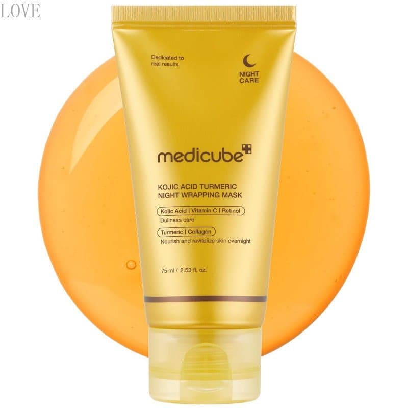 Máscara Facial Noturna Peel Off medicube com Ácido Kójico, Cúrcuma e Vitamina C |   Ilumina e protege contra o estresse