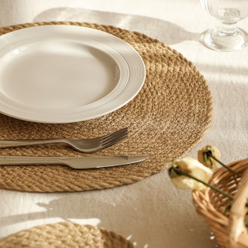 Placemat tecido Coaster ins estilo nórdico garrafa de água esteira doméstica Anti-escaldante prato tigela esteira de mes