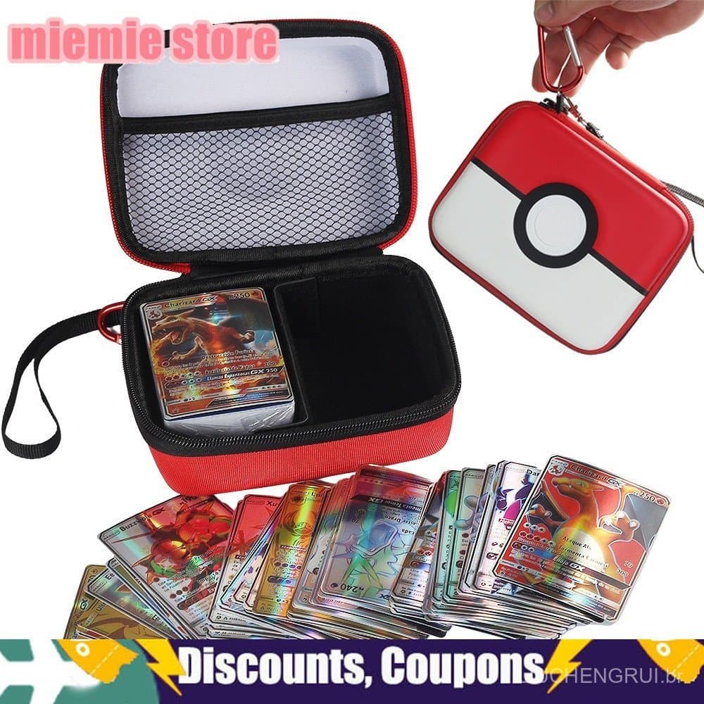 400 peças de Estojo para Cartas de Jogo Pokémon, Porta-Cartas com Capacidade de Armazenamento, Presente de Natal VQDO