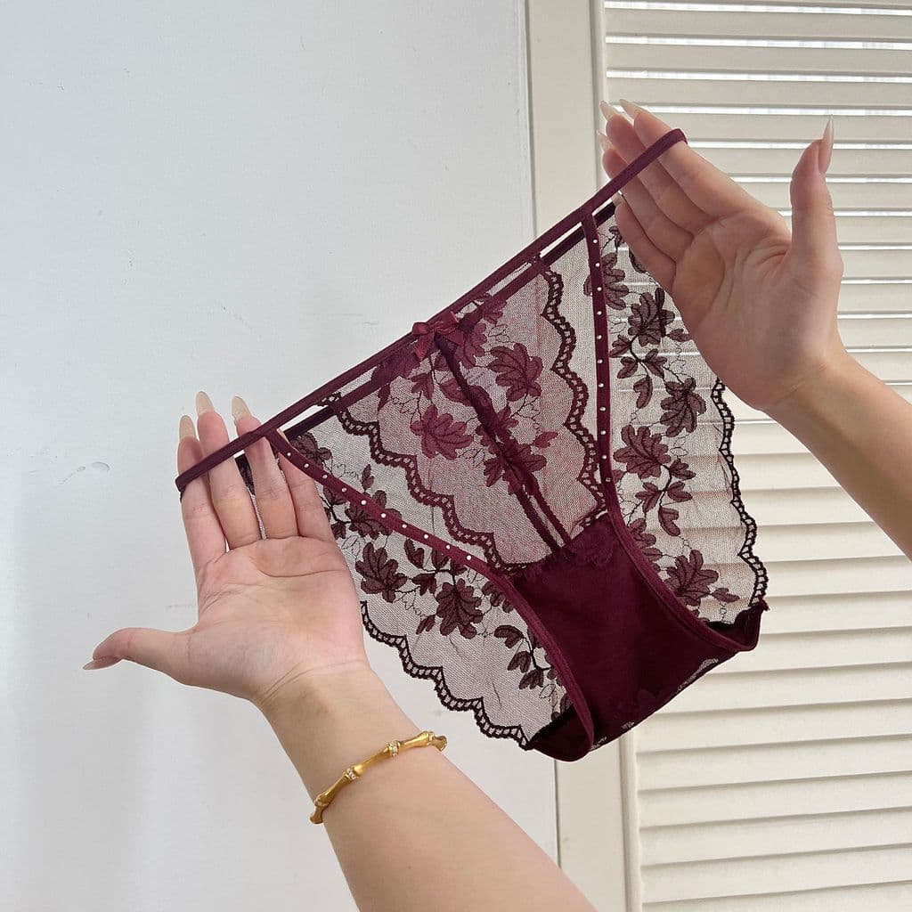 Roupa interior feminina de secagem rápida cuecas finas cintura baixa malha sem costura algodão antibacteriano virilha um