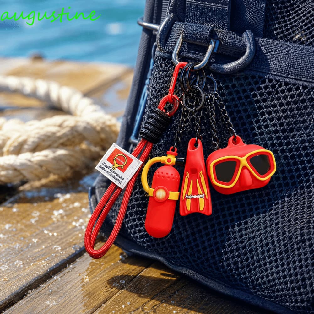 Chaveiro Da Série De Mergulho AUGUSTINE , Pingente De Bolsa De Máscara De Moda Engraçada , Decoração De Mochila