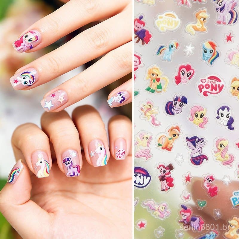 Adesivos, acessórios de beleza, acessórios de DIY, unhas postiças, adesivos de unhas 3D arco-íris de alto valor com tema