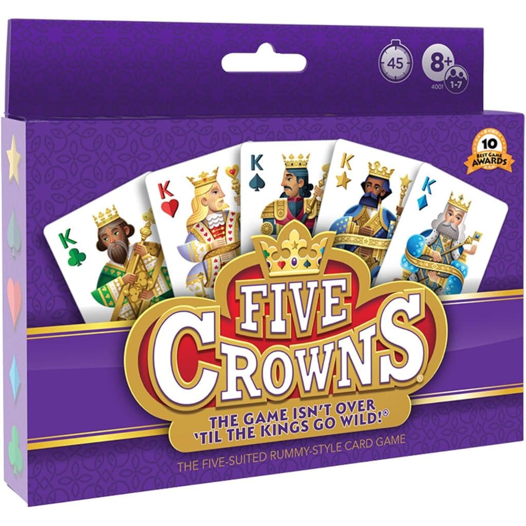 Five Crowns – Jogo de Cartas para Crianças e Adultos, Favorito para Viagens e Noites de Jogos em Família, O Jogo Não Aca