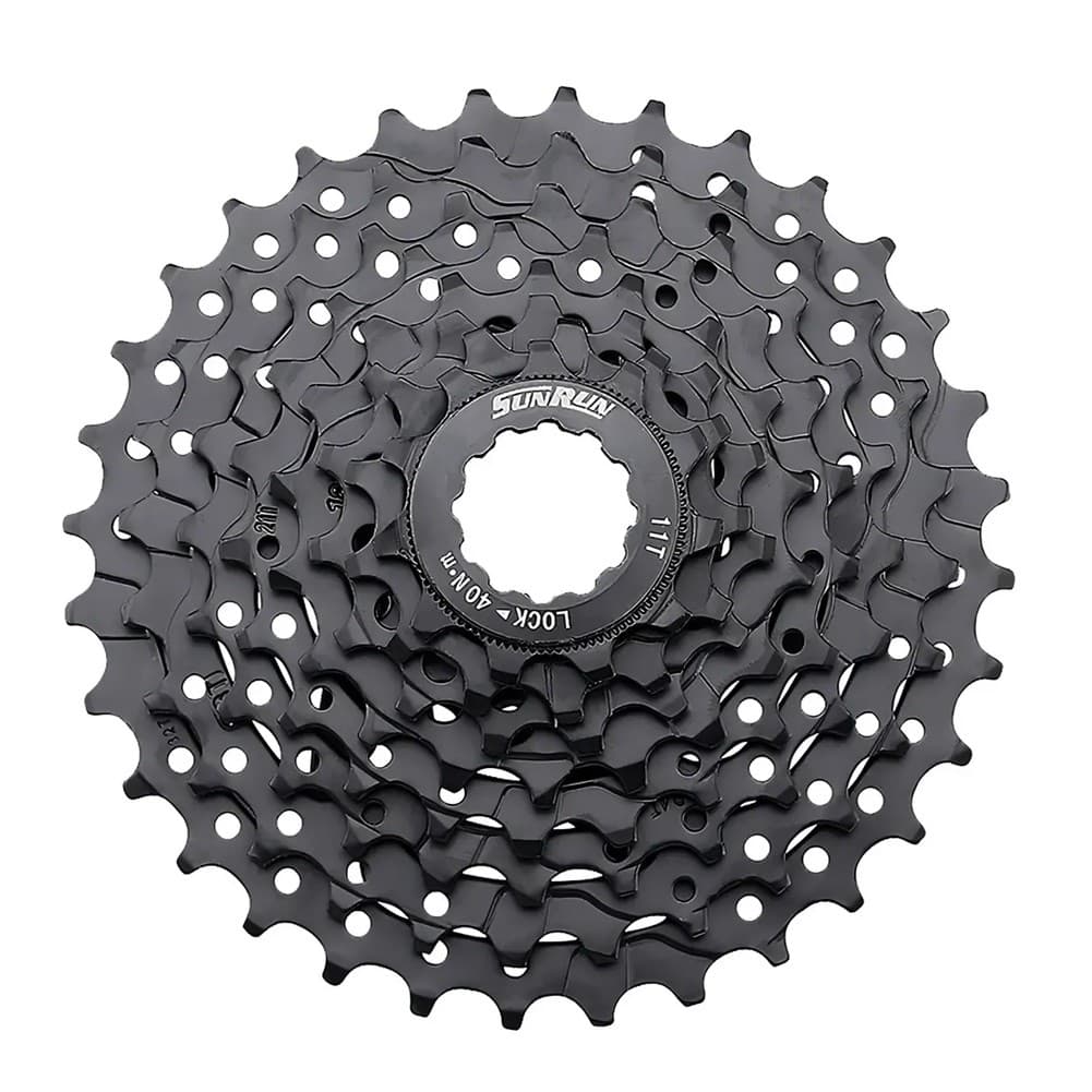 Cassete K7 Bicicleta Mtb 8V 11-40d Preto Aranha Em Alumínio