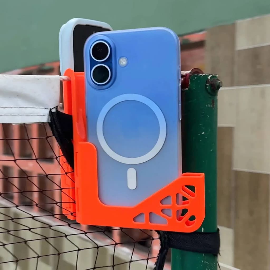 Suporte Celular Duplo Rede Tênis Beach Tennis Pickleball