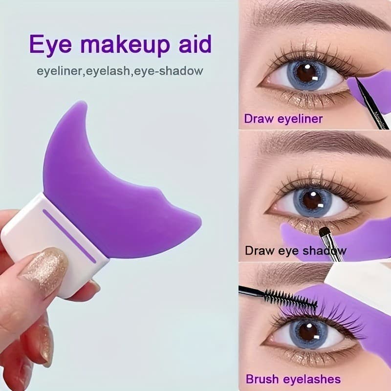 Kit Multifuncional Olhos – Defletor Crescente para Delineador, Cílios e Sombra – Perfeito para Iniciantes Ótimo Presente