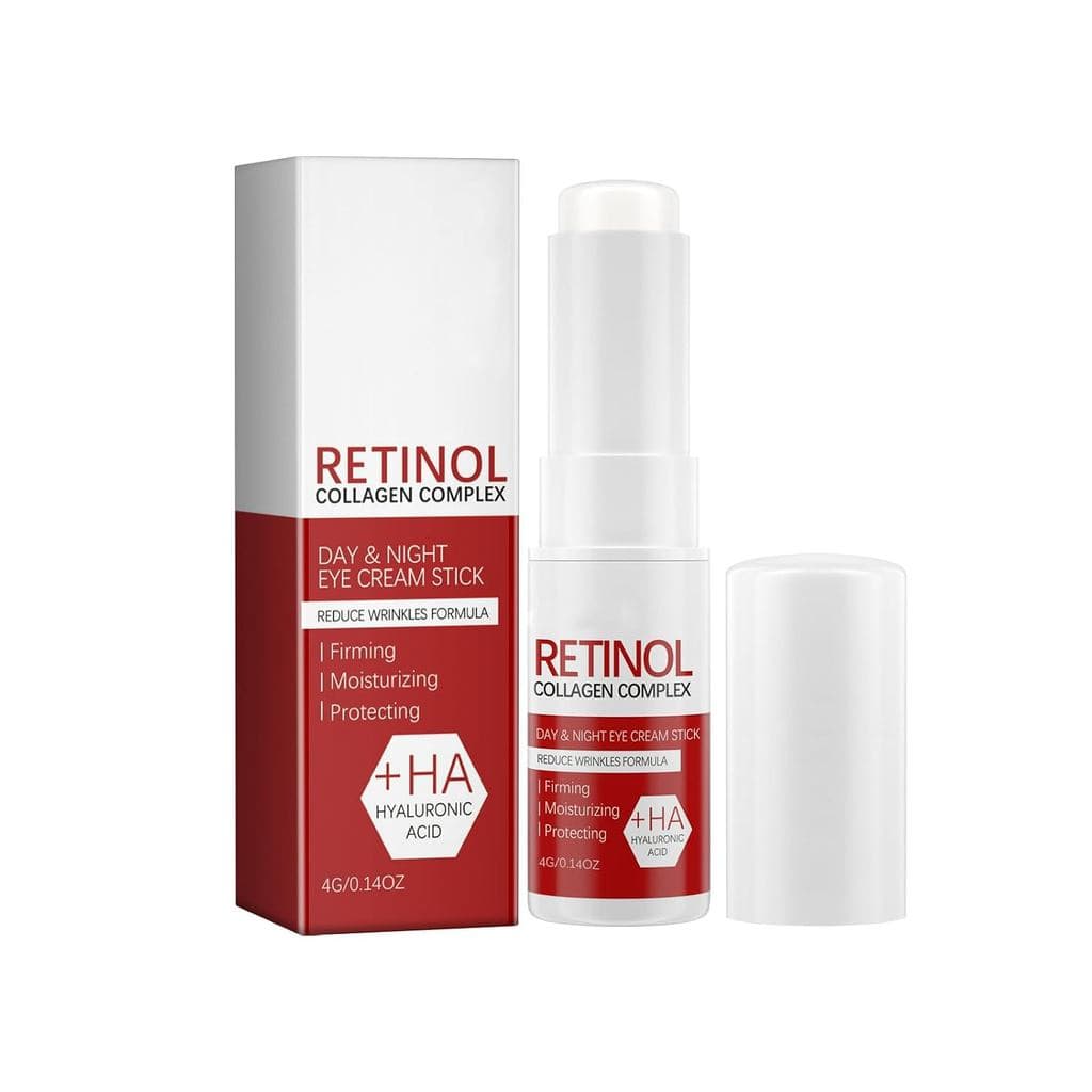 Creme para os Olhos em Bastão com Retinol e Colágeno para Dia e Noite, com Ácido Hialurônico, Firmador, Hidratante, 0,14