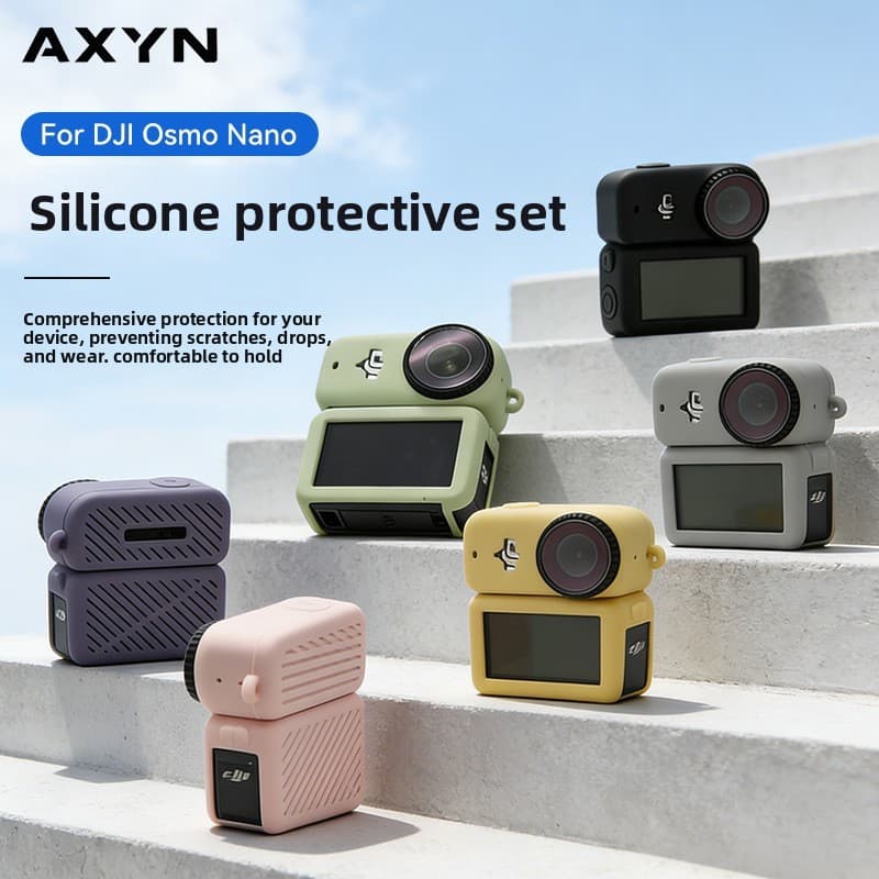 Pronta Entrega |   Capa de Silicone para DJI Osmo Nano |   Capa Protetora Macia Anti-Risco e Resistente a Impactos para