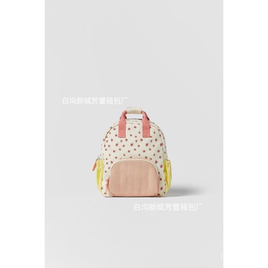 Joint Limited Edition Z New Style Saco infantil infantil Saco escolar Strawberry Print Backpack 1541238 050