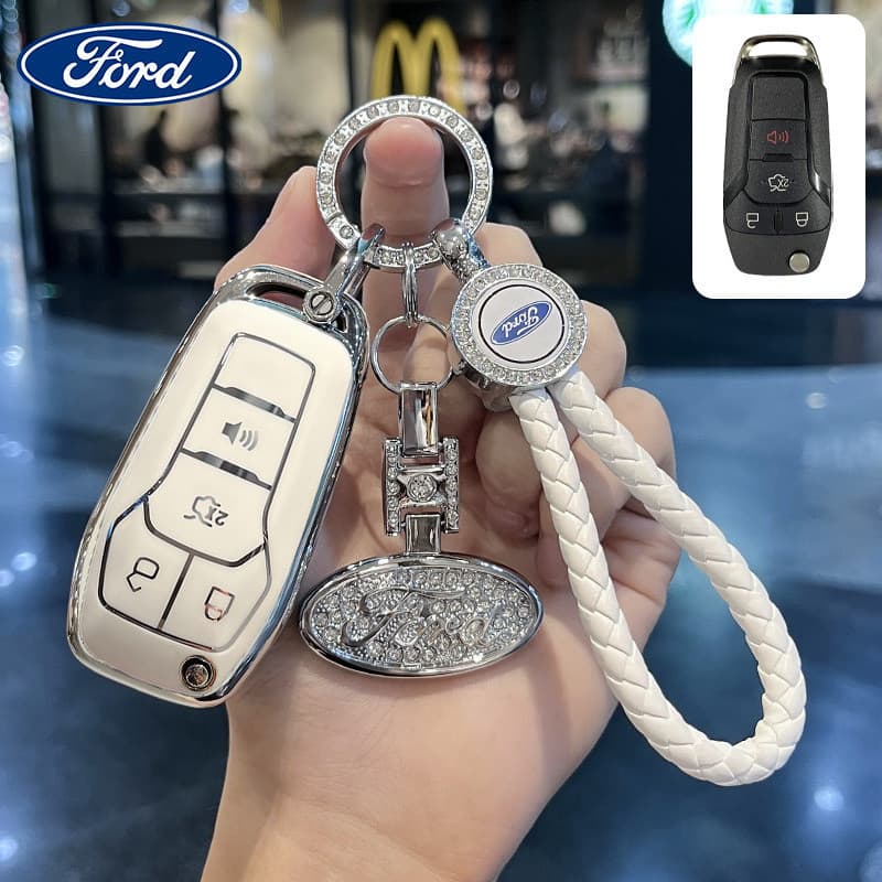 Capa para Chave de Carro para Ford, Compatível com KA + 14-21/2014 e Fusion 14-20, Chaveiro em TPU 3GSO