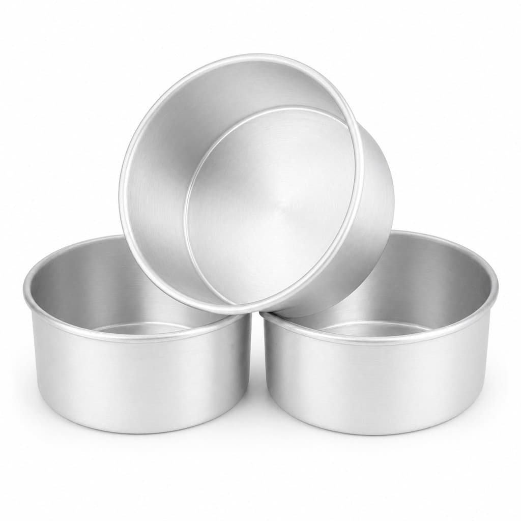 Kit com 3Un 6Un 9Un e 12UN Forma Assadeira Bolo Mimo BENTO Cake 10 x 5 cm Alumínio Fundo Fixo -