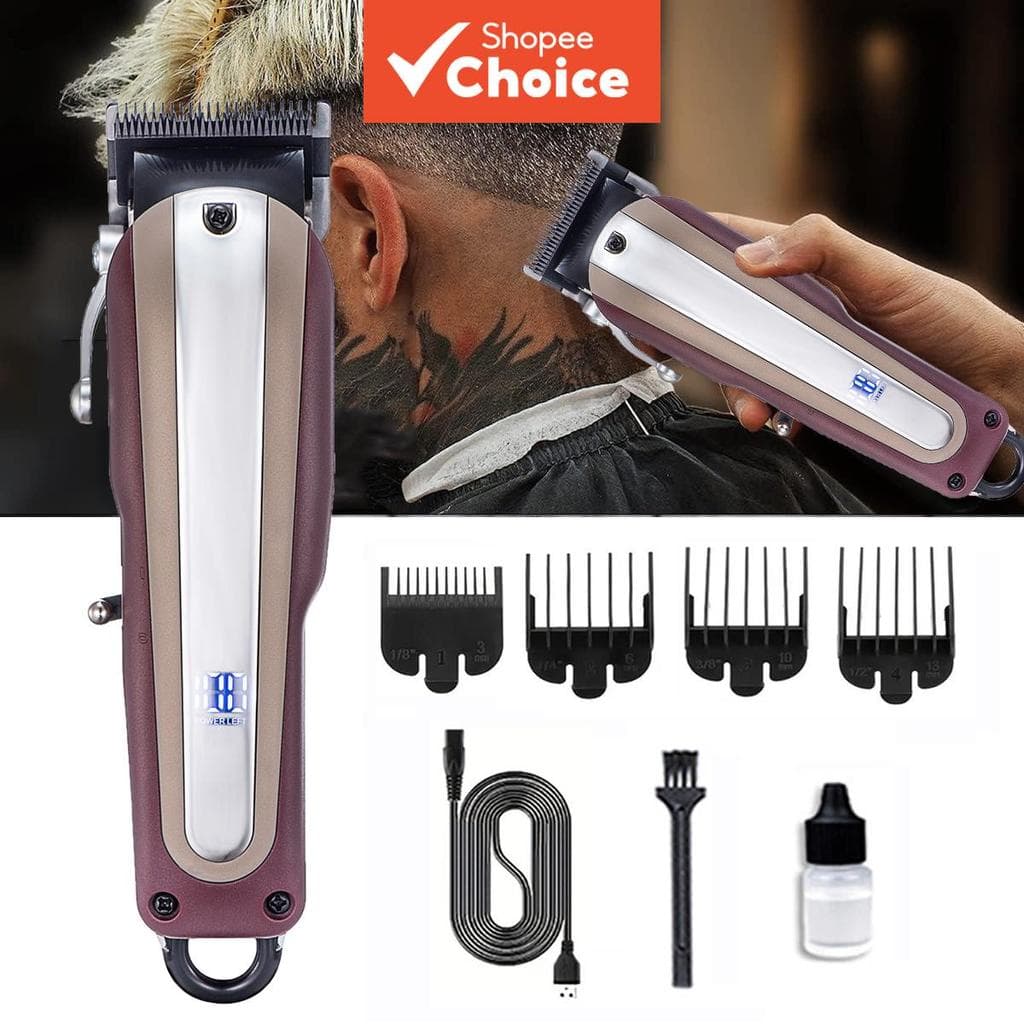 Nova Máquina de Cortar Cabelo da Moda, Aparador de Cabelo Profissional para Barbeiros, Máquina de Cortar Cabelo Sem Fio