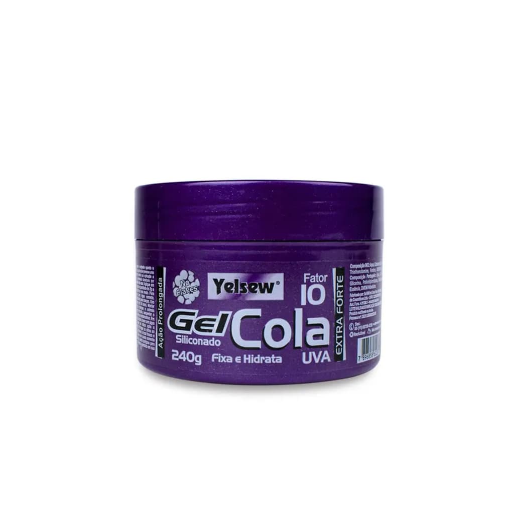 Gel Cola Uva Fixa e Hidrata Yelsew 240G