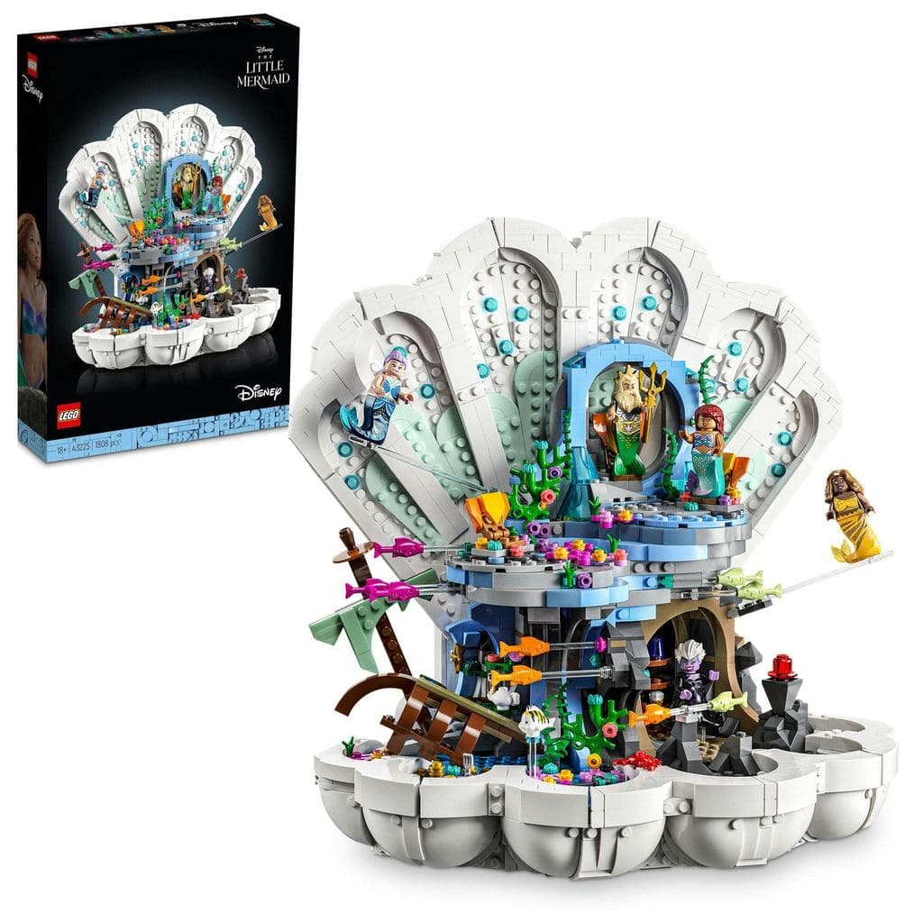 LEGO Disney Princess A Pequena Sereia Palácio das Conchas 43225 Brinquedo Blocos de Montar Disney Presente Princesa M...