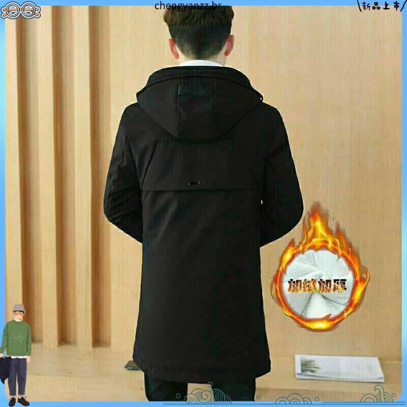 Jaqueta juvenil masculina outono inverno Plus Size versão coreana engrossado blusão Casual forro de lã jaqueta inverno e