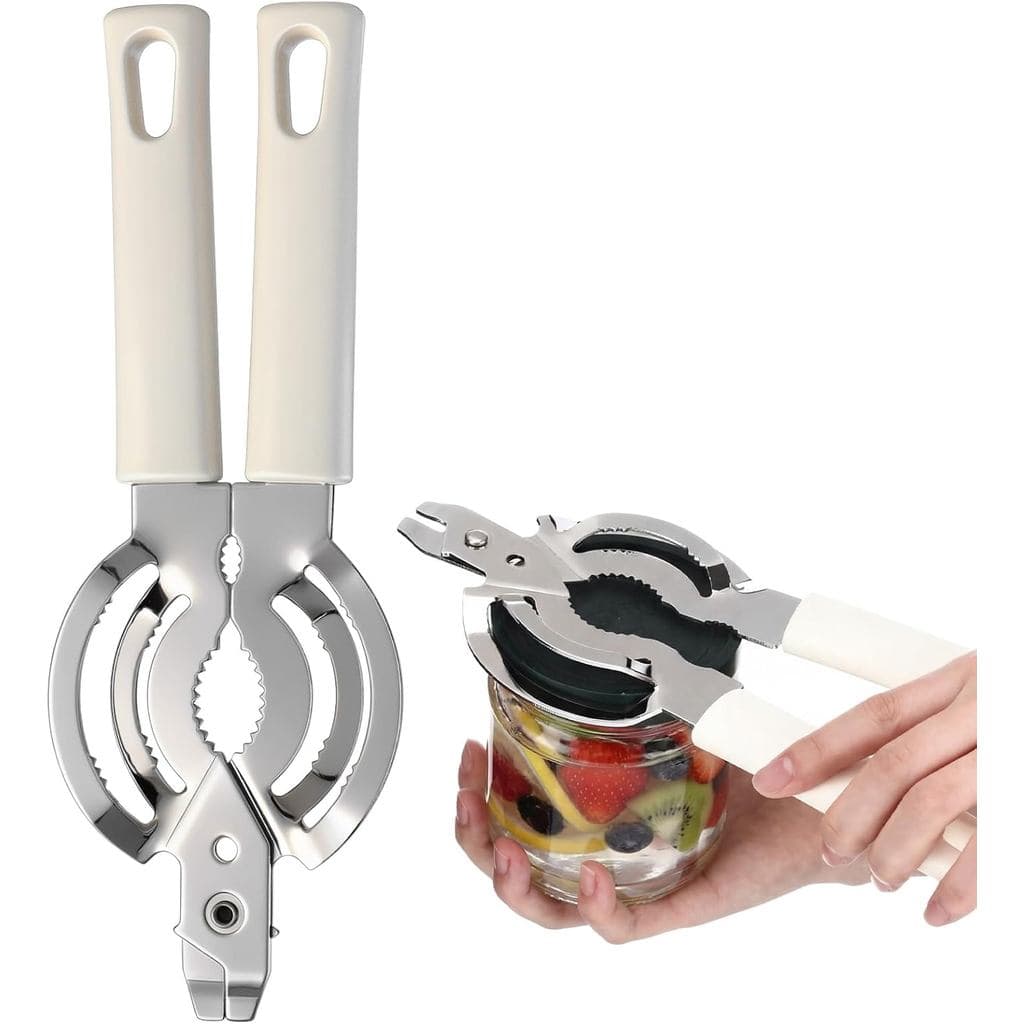 Abridor Universal de Latas e Potes – Abridor de Garrafas de Fácil Manuseio para Tampas Pequenas e Grandes, Abridores de