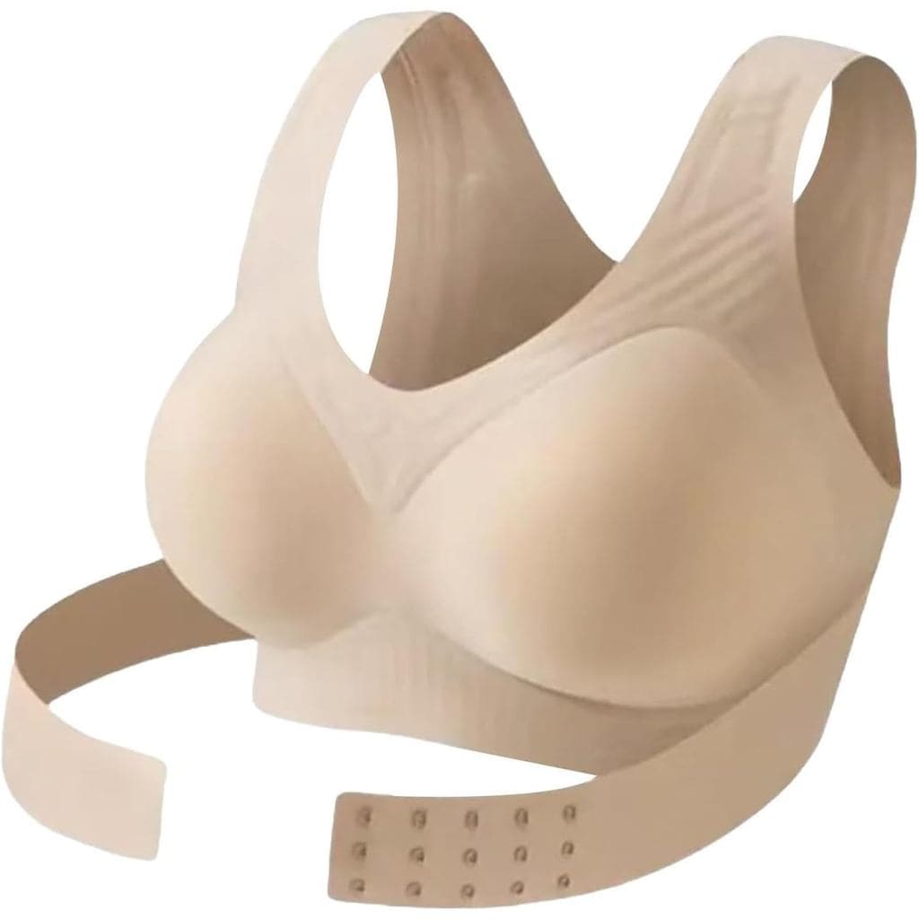 Sutiãs com Fecho Frontal para Mulheres, Corretor de Postura, Bralettes de Silicone com Costas Cruzadas