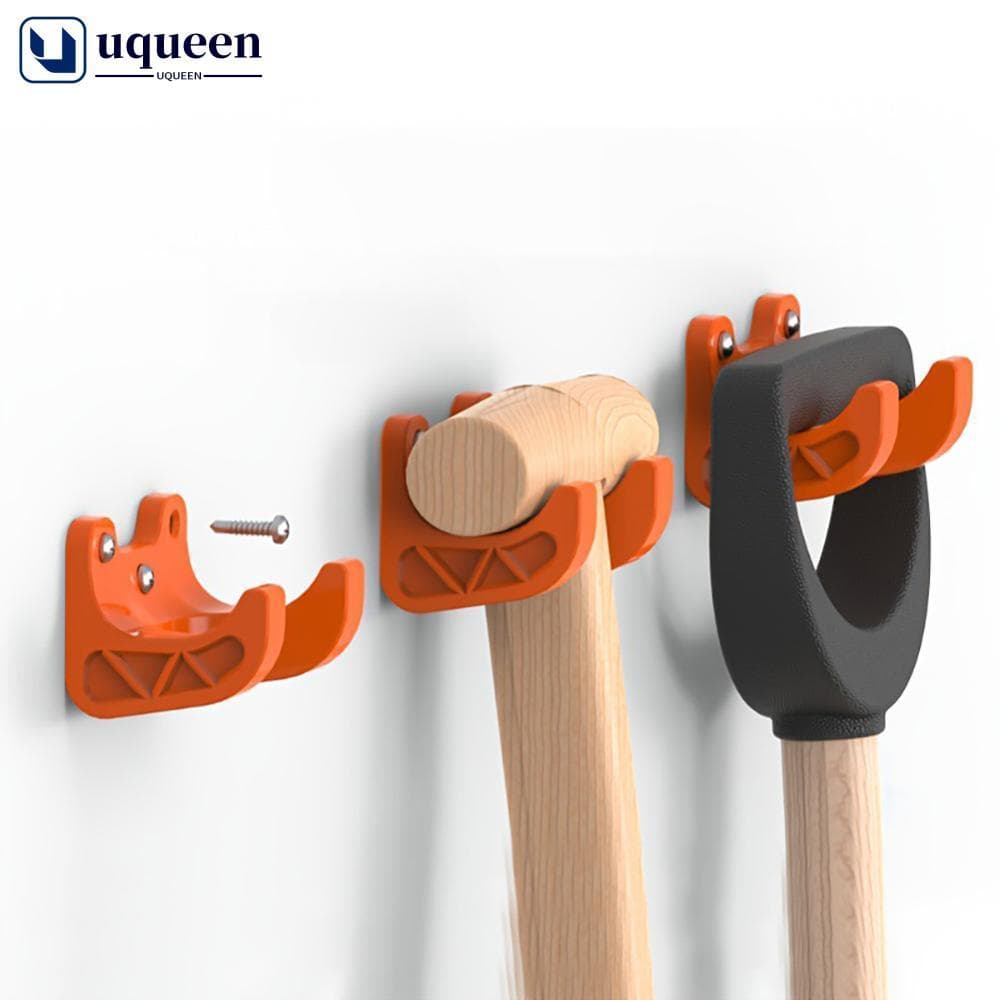 UQUEEN Montagem Na Parede Jardim Ferramenta Rack Parafuso Organizador De Armazenamento Fixo Para Pá Ancinho Vassoura Sup