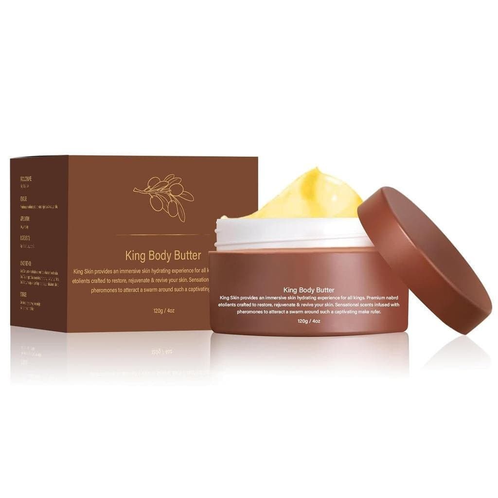 Loção Hidratante Corporal KingDragon com Sândalo, Couro, Óleo de Jojoba, Manteiga de Karité e Manga (1) NJUF