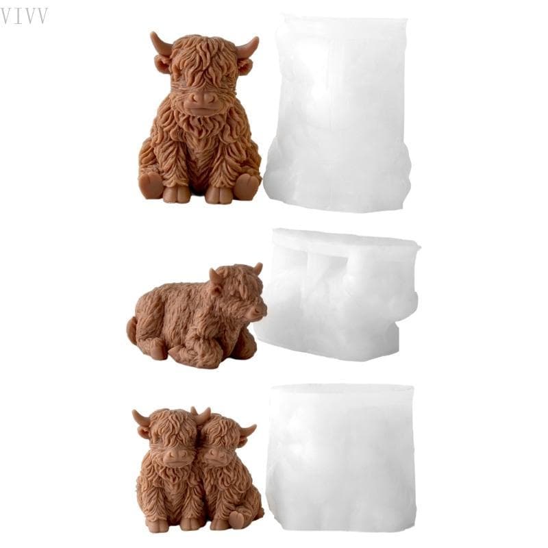 Vivvv Yak Moldes Silicone Grau Molde Para Fundição Resina Fazendo Ornamento Estátua G