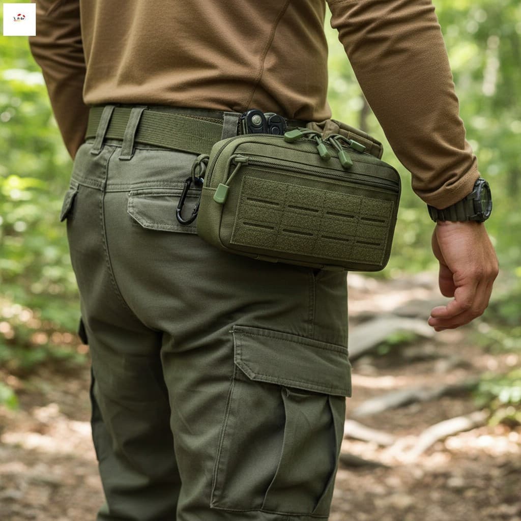 Bolsa De Cintura Organizador De Ferramentas EDC , À Prova D'água , Durável , Nylon , Compatível Com Caminhadas Ao Ar Liv