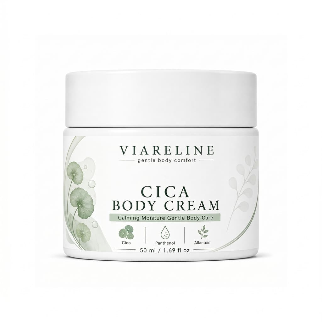 Creme Corporal VIARELINE Centella Asiatica Comfort - Confortável, Hidratante, Suave para a Pele, Creme Corporal Macio e