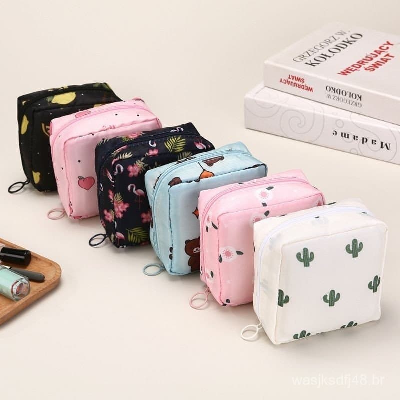 Bolsa Nécessaire Guarda Absorvente Treco Objeto Guarda Volume Viagem....
