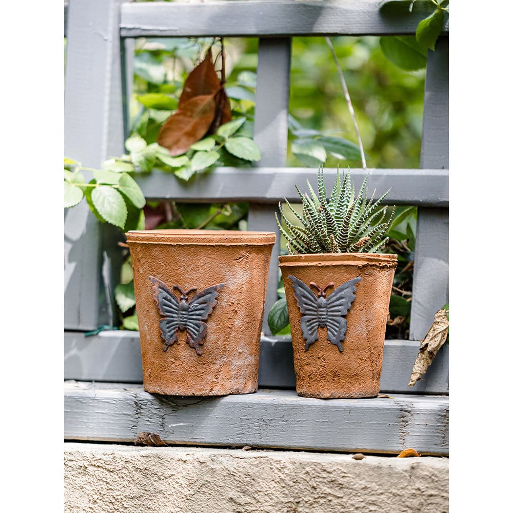 Grés suculento vaso de flores respirável argila vermelha planta vaso pequeno vaso Retro criativo lama telha cerâmic