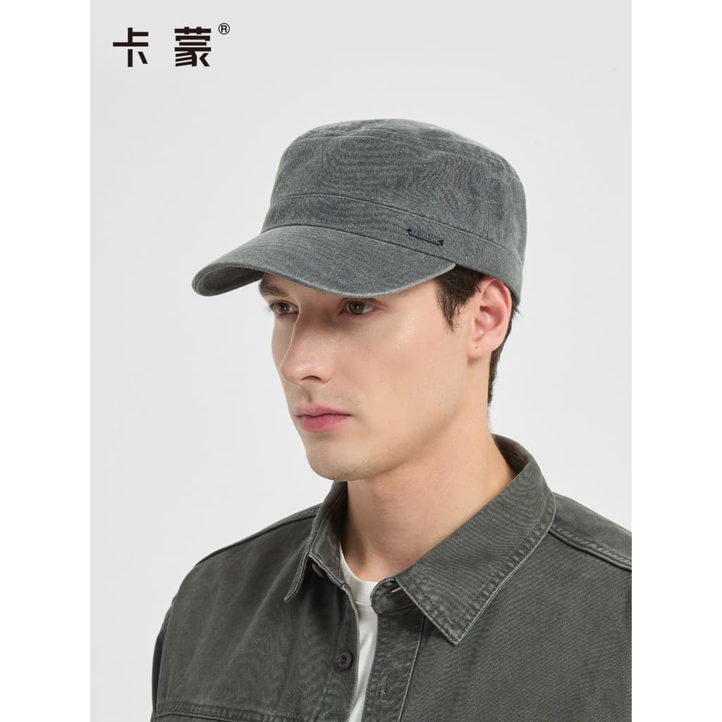 Kenmont Kamont Chapéu masculino com ferramentas planas 2025 outono novo estilo boné de algodão quente e confortável chap