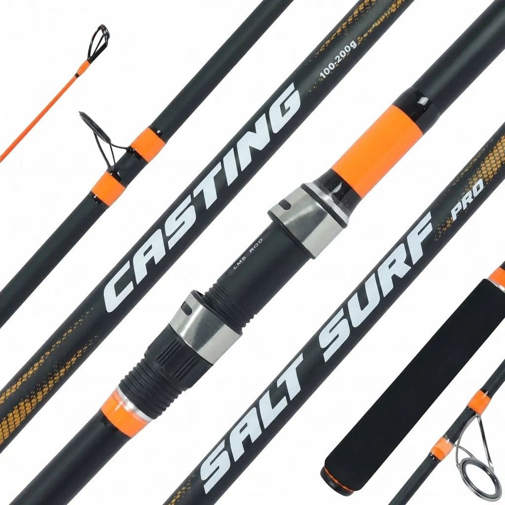 Vara Lumis Salt Surf Pro Spin 3,90m 4,20m Surfcasting Pesca Pesada Praia Costão