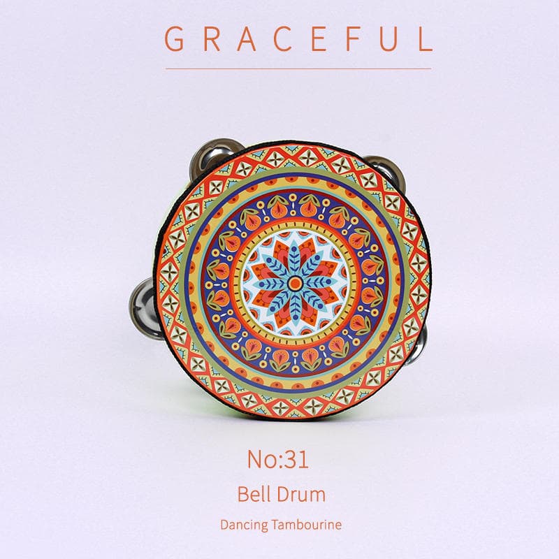 Dunhuang mão chocalho pandeiro Xinjiang Weiwuer família pandeiro voando dança adereços exame grau jardim de infância peq