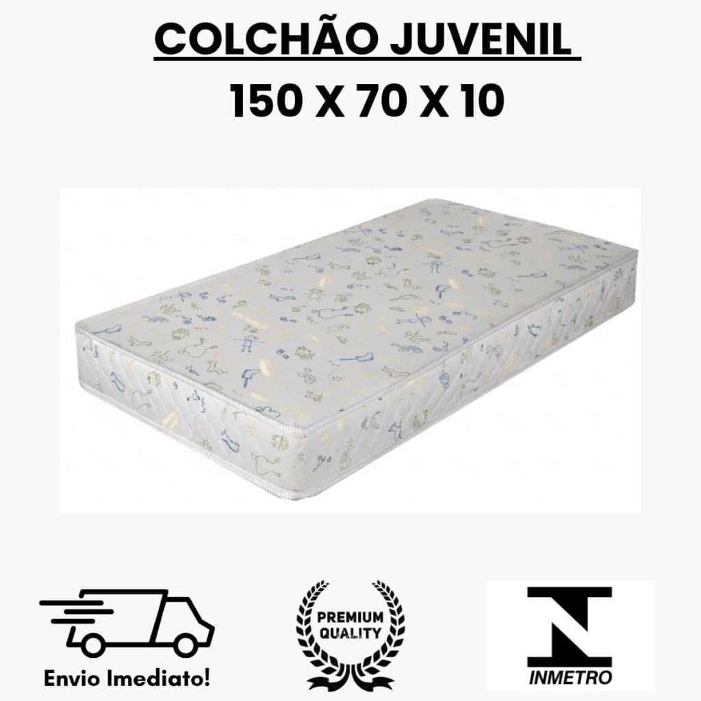 Colchão Baby para Cama Infantil 150x70 Espuma D18 Conforto e Durabilidade - Envio Imediato