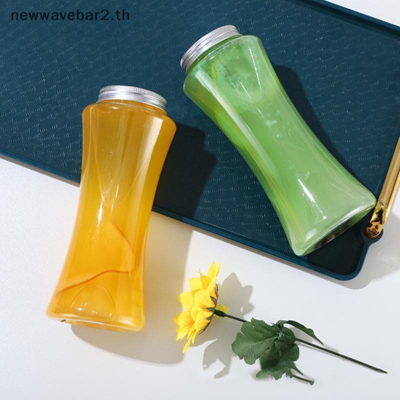 waveba 1 Pçs Portátil Leite Chá Garrafa De Bebida Copos De Água De Plástico Transparente Café Suco Garrafas De Bebidas .