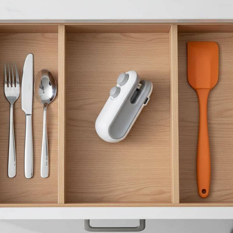 Trove Mini Portátil Selador De Calor De Alimentos USB Recarregável Saco Mais Próximo Para Armazenamento Vedação Cozinha