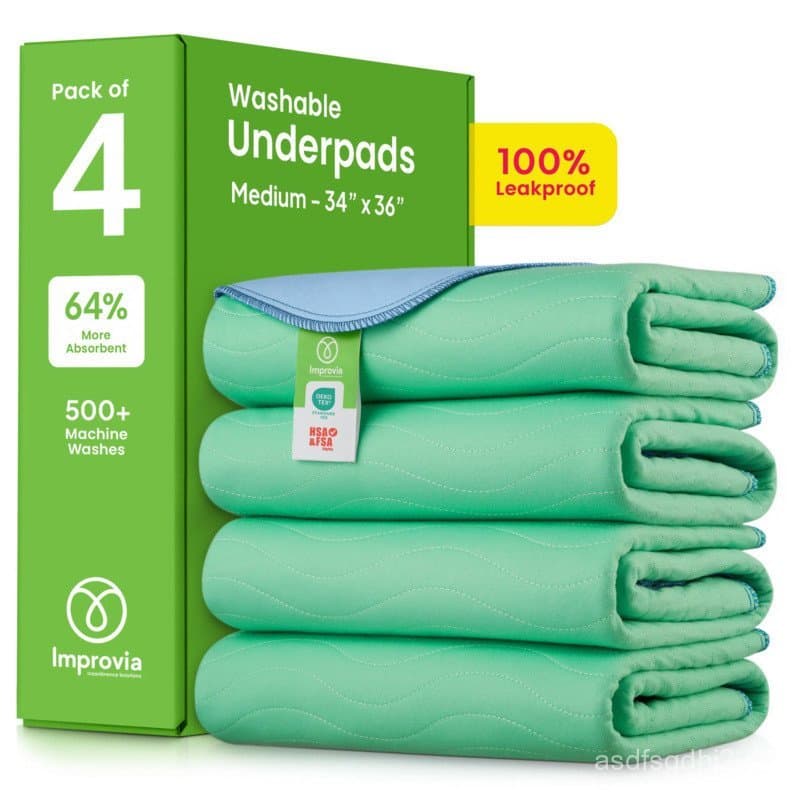 Improvia Protetores de Cama Laváveis e Reutilizáveis de Alta Absorção para Crianças, Protetores Impermeáveis e à Prova d