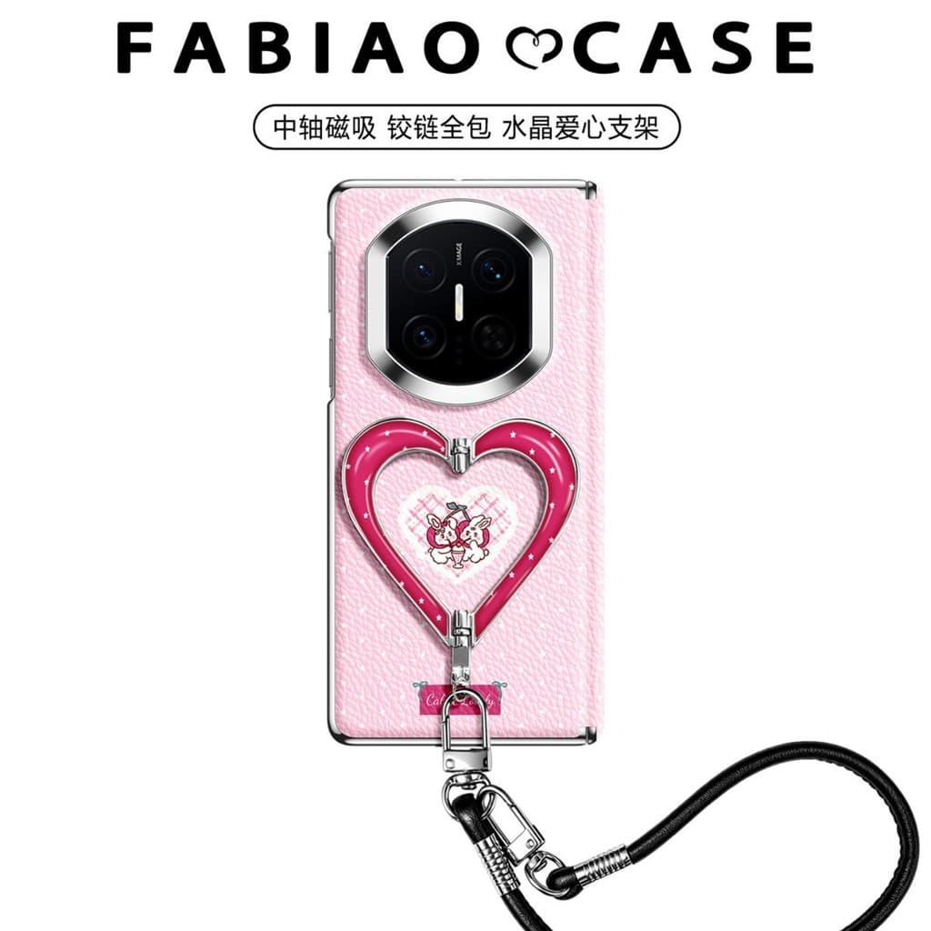Dobrável amor suporte Vaughani adequado para Huawei matex7 caso de telefone High-End pele de cordeiro x6 edição de colec