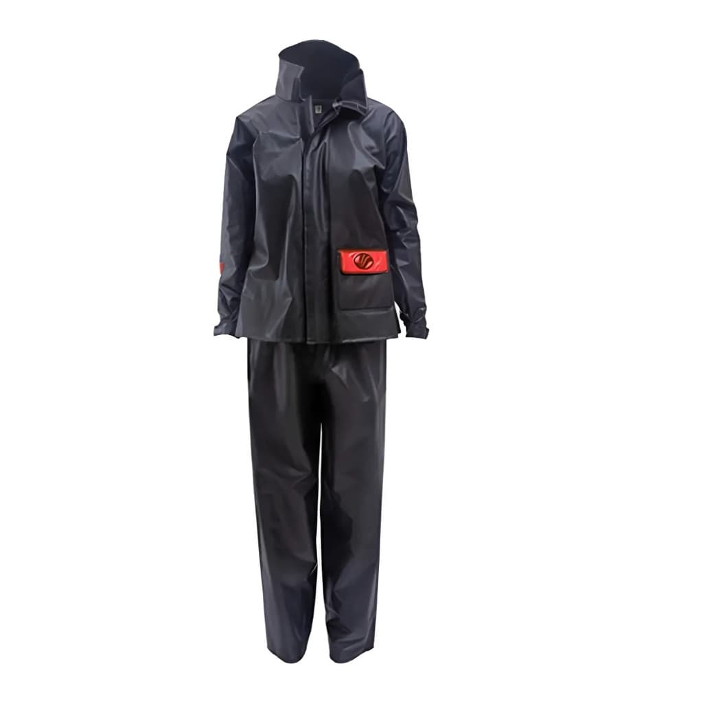 CAPA DE CHUVA ALBA EUROPA FEMININA MOTO BOLSO IMPERMEAVEL PRETO GG