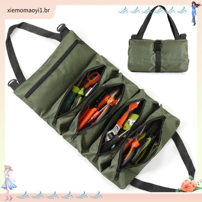 Novo eletricista kit de ferramentas reparação carro kit rolo saco portátil multifuncional kit ferramentas ferragem do ag
