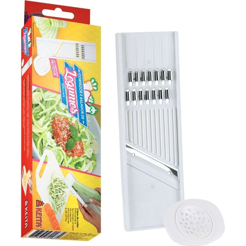 Cortador e Ralador de Legumes Plástico 21cm Kei queijo coco ralar zester cozinha