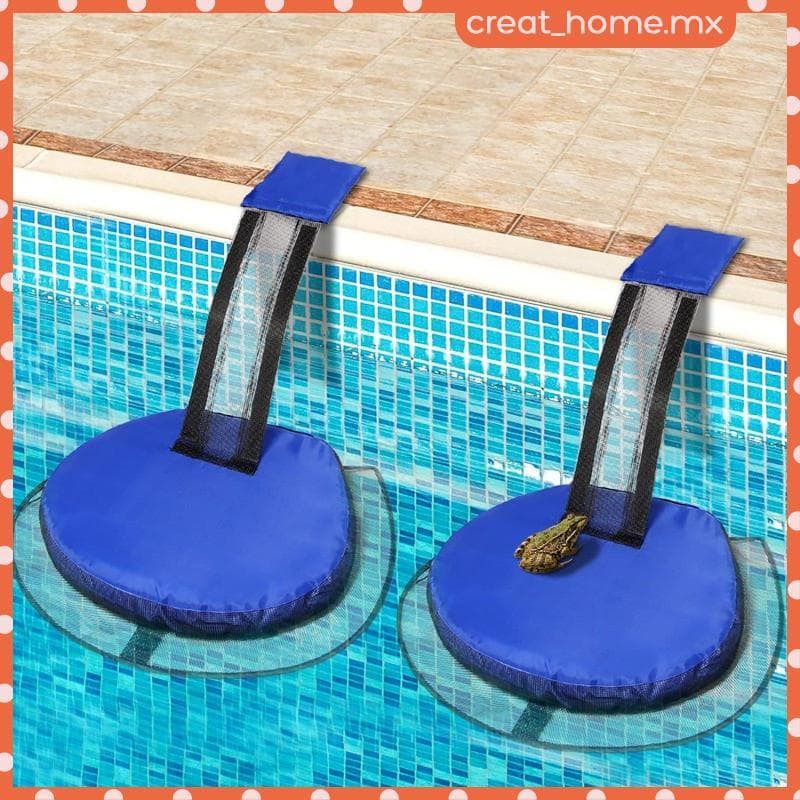 [Creat_home] Rede De Egresso De Criatura De Piscina De 2 Peças Material PVC Rampa Auxiliar De Sapo Removível Para Exteri