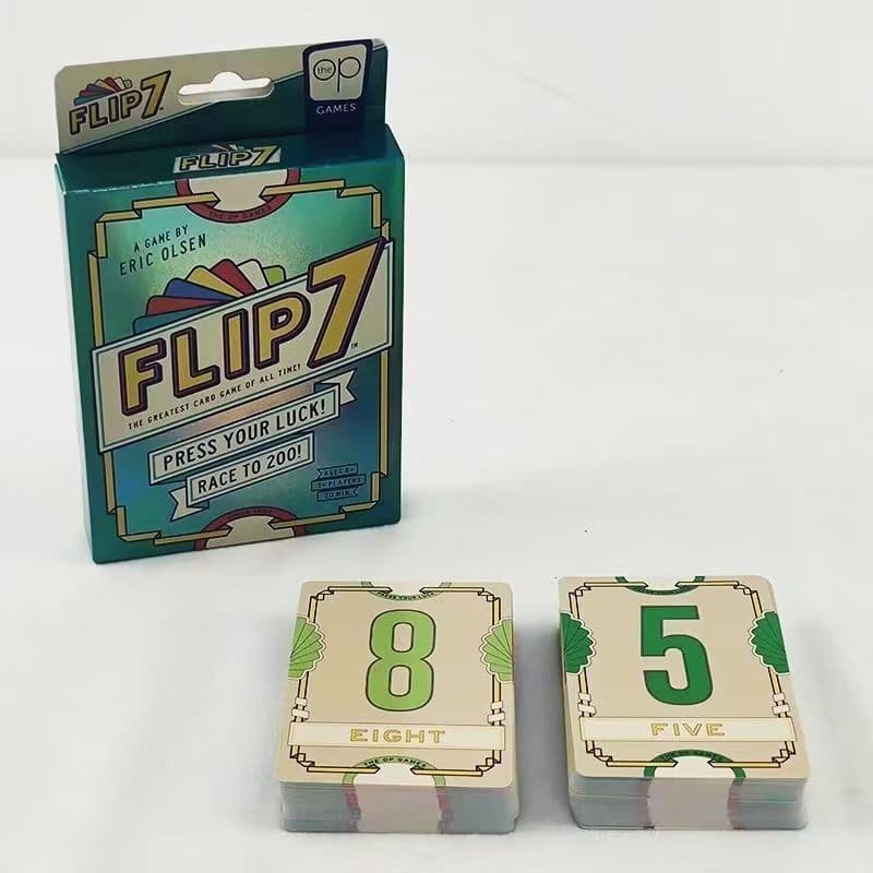 2026 novo estilo Flip cartão de jogo de tabuleiro flip7 lazer entretenimento festa Multiplayer jogo cão feliz sorte jogo