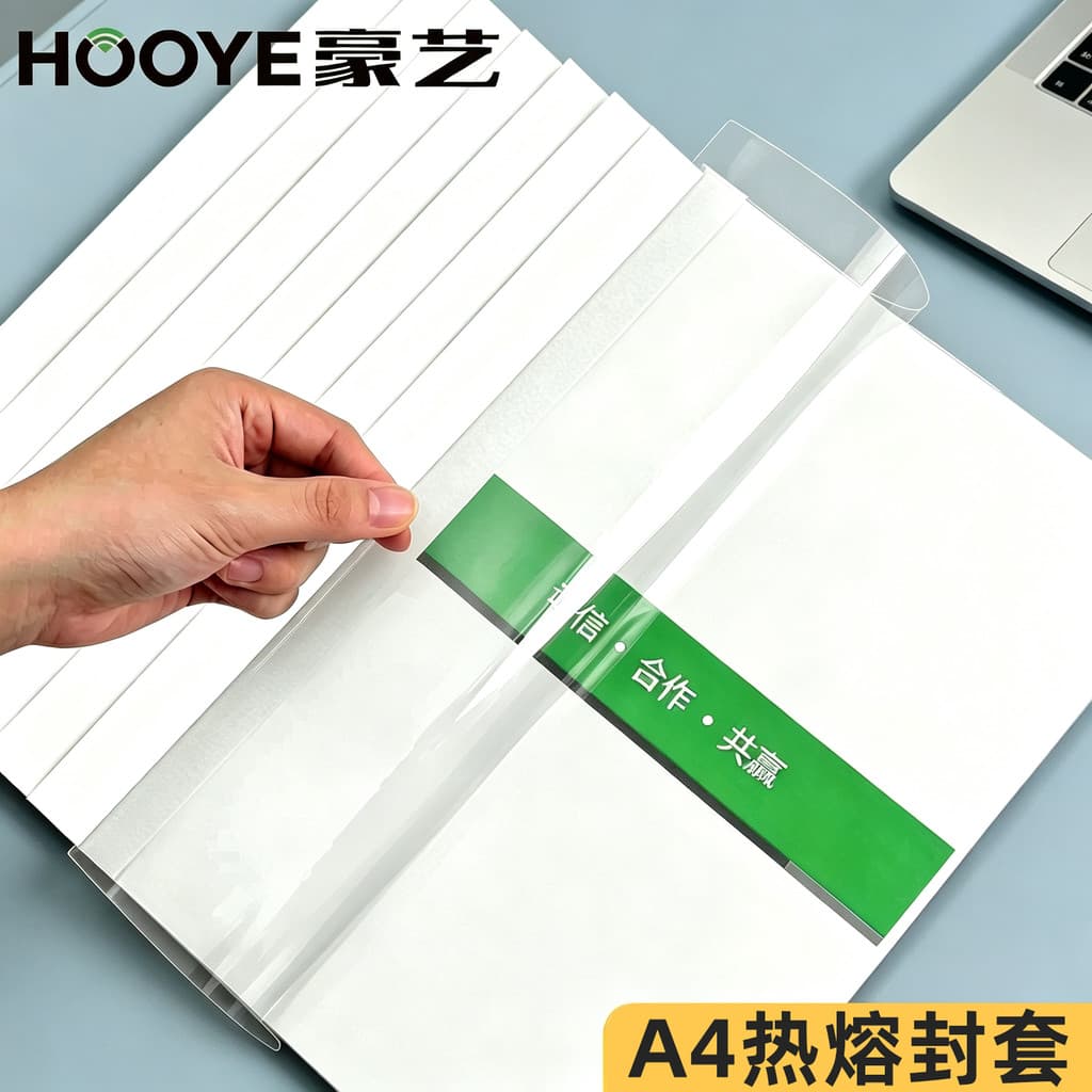 Haoyi (HOOYE) Contrato de vedação com cola A4 Tampa de vedação de derretimento quente Etiqueta Livro Cola-bound Vedação