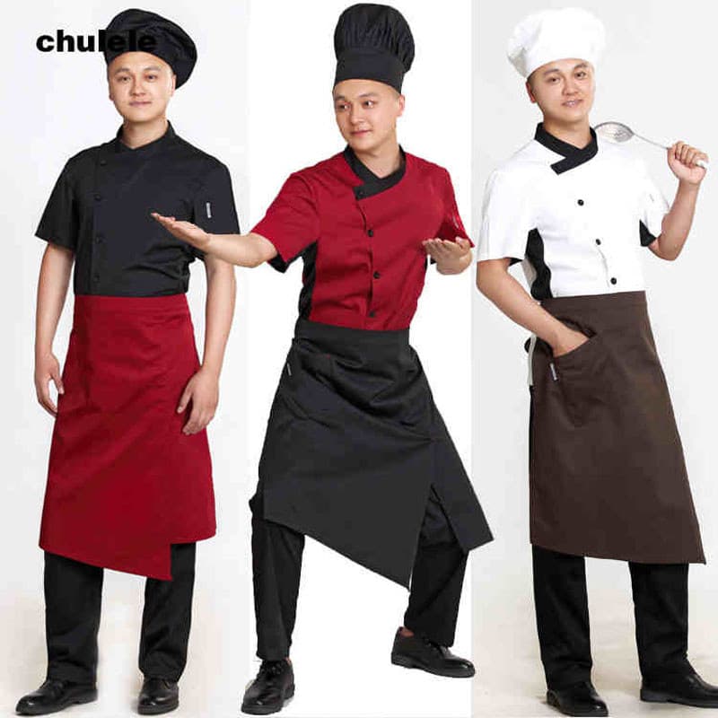 Avental de Chef de cozinha masculino roupas de trabalho de cozinha avental de Catering Hotel restaurante volta cozinha a