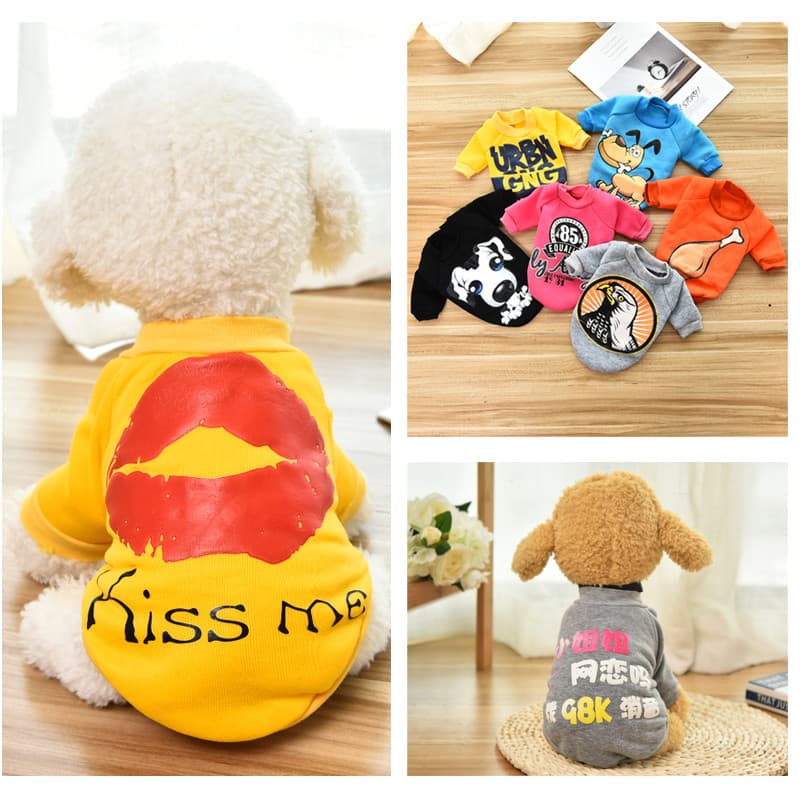 Filhote de cachorro roupas para cães Teddy estilo fino primavera outono estilo Bichon Pomeranian pequenos filhotes Pet c